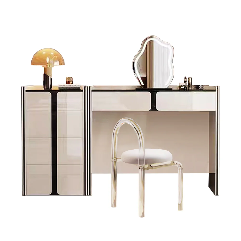 LUXORA DR1090 100/120cm Minimalist Solid Wood Dressing Table