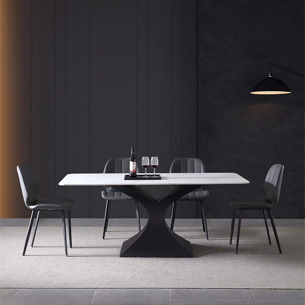LUXORA DT1025 Modern Simplicity Style 140-160-180cm Sintered Stone Dining Table - Image 2