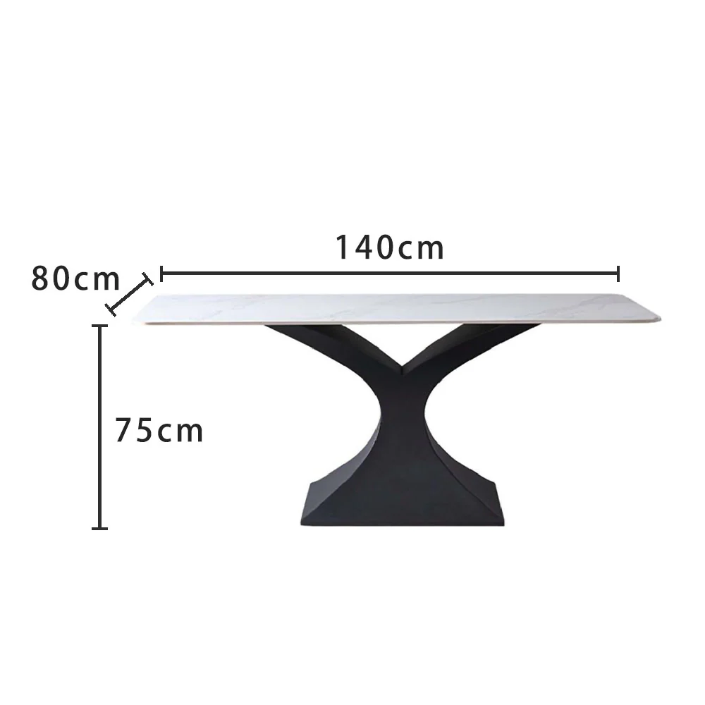 LUXORA DT1025 Modern Simplicity Style 140-160-180cm Sintered Stone Dining Table - Image 5