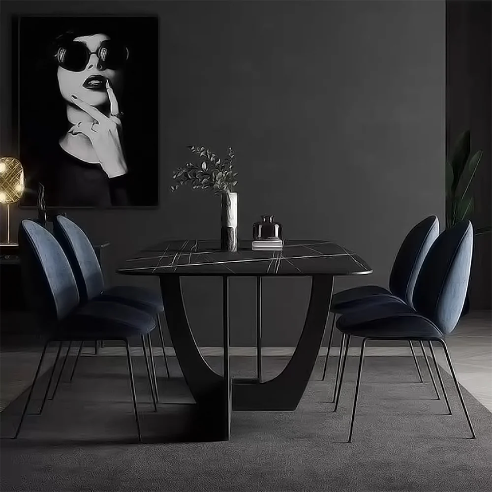 LUXORA DT1039 Minimalist Style 140-160-180cm Sintered Stone Dining Table - Image 3