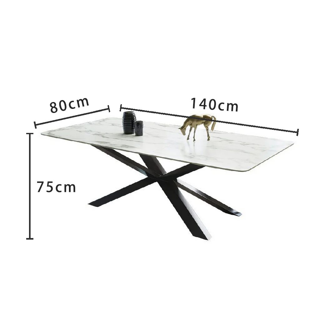 LUXORA DT1060 Minimalist Style 140-160-180cm Sintered Stone Dining Table - Image 5