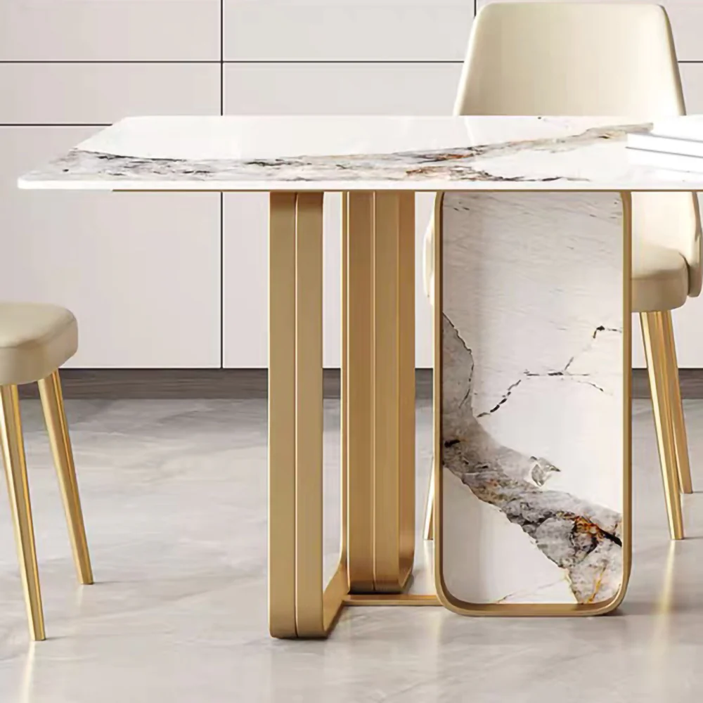 LUXORA DT1070 Light Luxury Style 140-160-180cm Sintered Stone Dining Table - Image 2