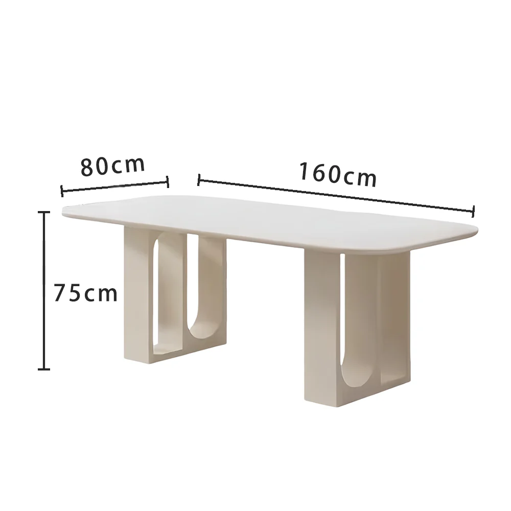 LUXORA DT1199 Minimalist Style 140-160-180cm Sintered Stone Dining Table - Image 6