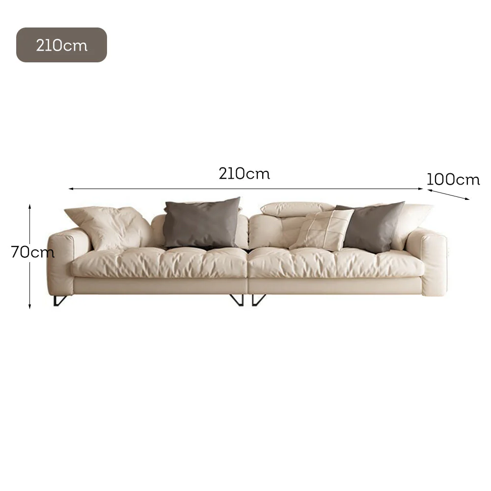 LUXORA S1045 210/240cm Length Tech Fabric Sofa Solid Wood Frame - Image 5