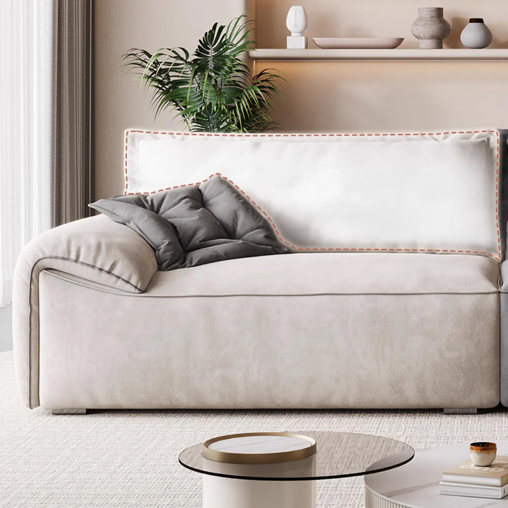 LUXORA S1245 240cm Length Tech Fabric Sofa Modern Minimalist Style - Image 4