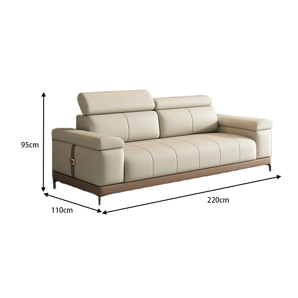 LUXORA S1499 220CM Modern Minimalist Style Imported Pine Frame Sofa - Image 5