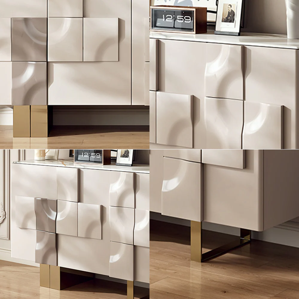 LUXORA SC1023 140/160CM Light Luxury Stone Countertop Sideboard - Image 4