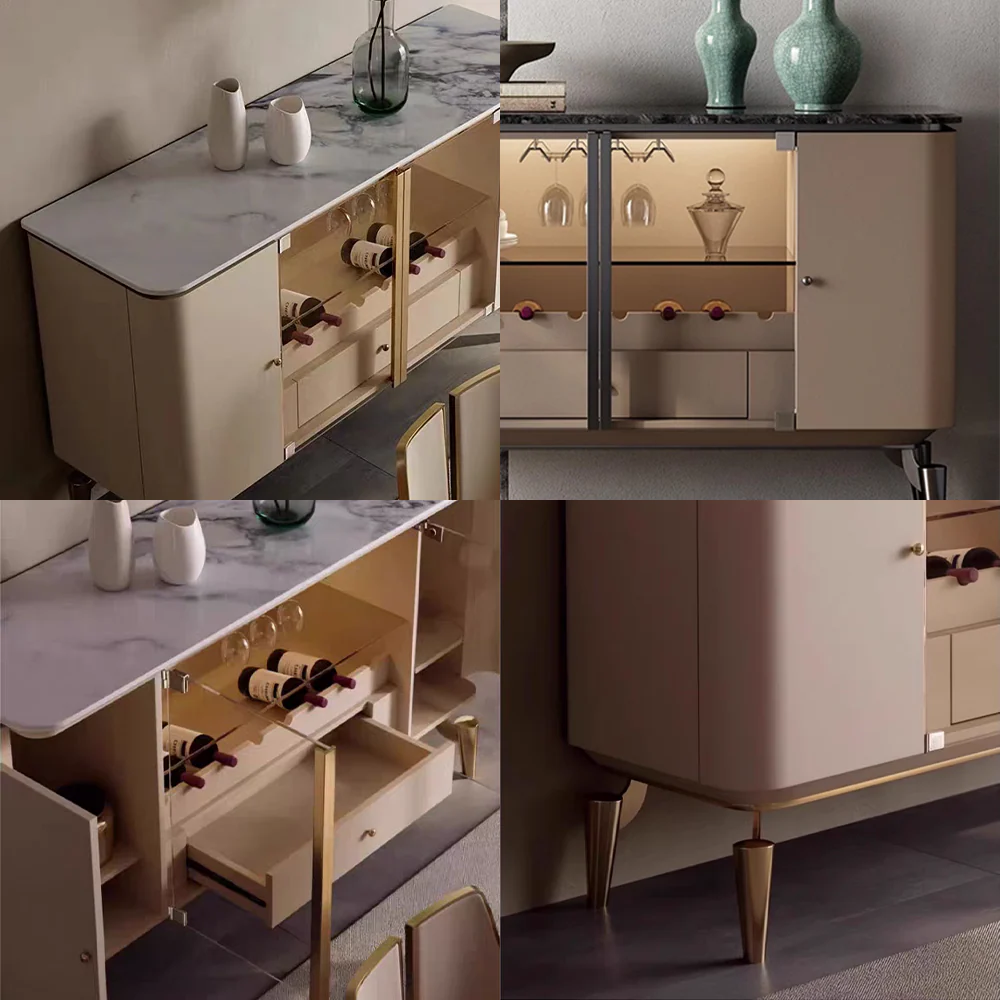 LUXORA SC1031 150CM Modern Simple Rock Slab Countertop Dining Sideboard - Image 4