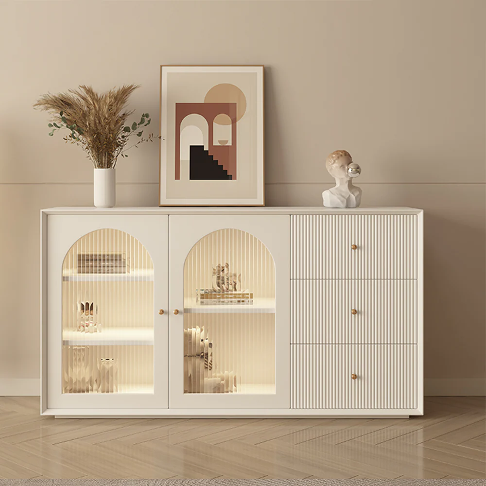 LUXORA SC1033 150CM Modern Simple Cream Style Sideboard - Image 2