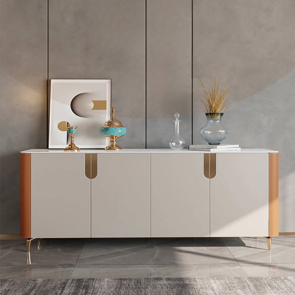 LUXORA SC1035 150CM Luxurious Style Ceramic Stone Top Sideboard Cabinet - Image 2