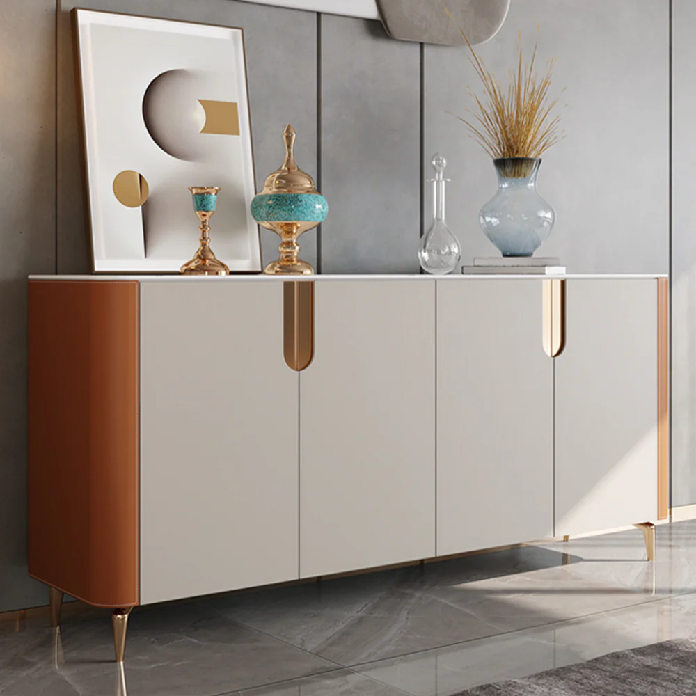 LUXORA SC1035 150CM Luxurious Style Ceramic Stone Top Sideboard Cabinet - Image 3