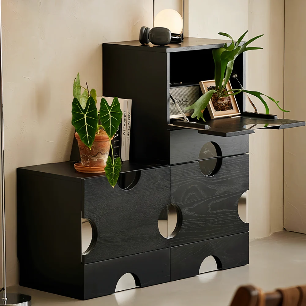 LIVARA SC1049 50CM Solid Wood Combination Multifunctional Sideboard - Image 3