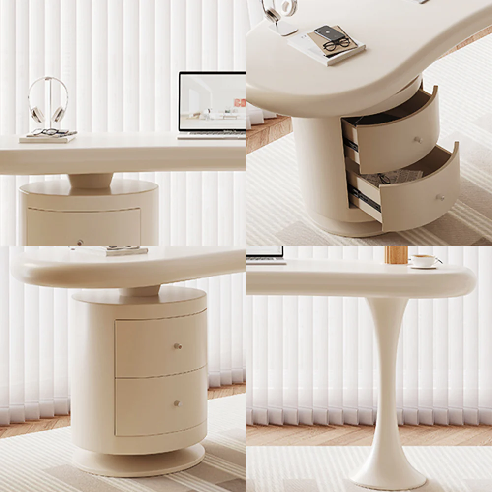 LUXORA WD1004 140/160cm Minimalist Wood Painted Desk - Image 5