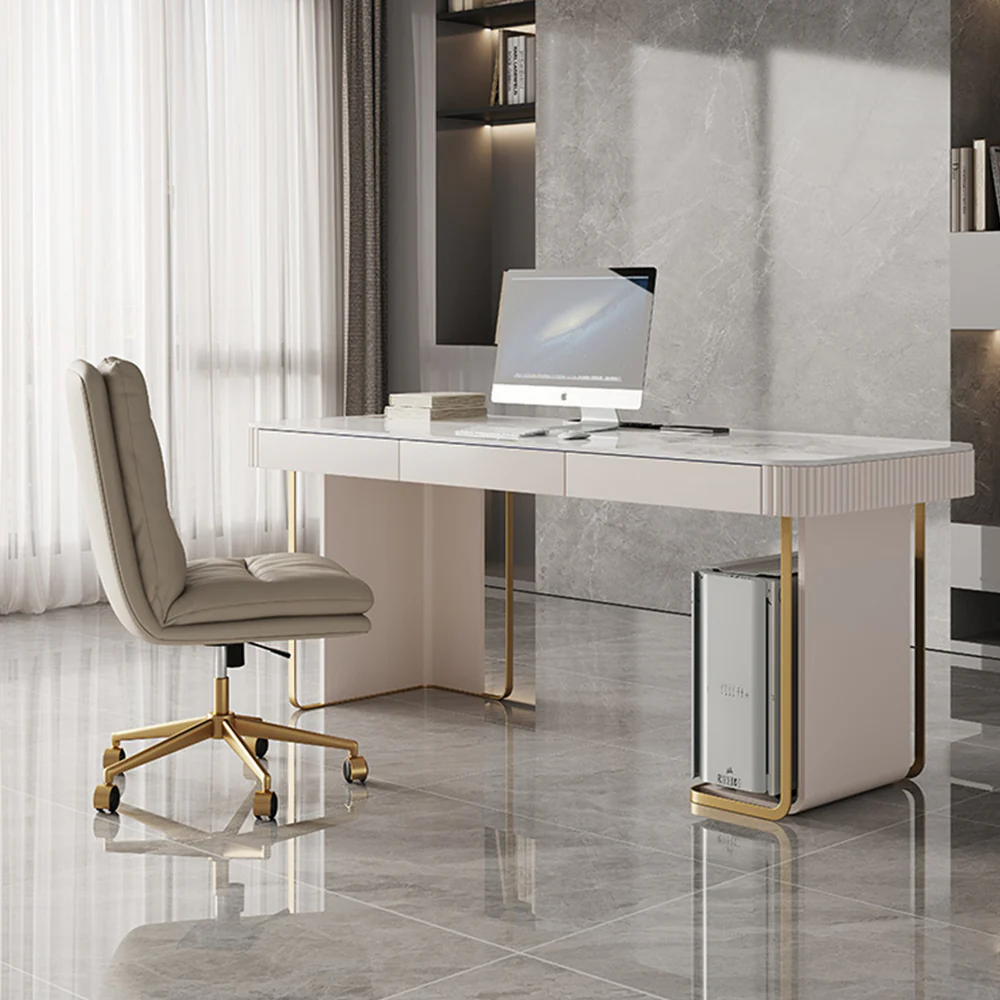 LUXORA WD1021 140cm Length Office Desk Sintered Stone Tabletop - Image 3