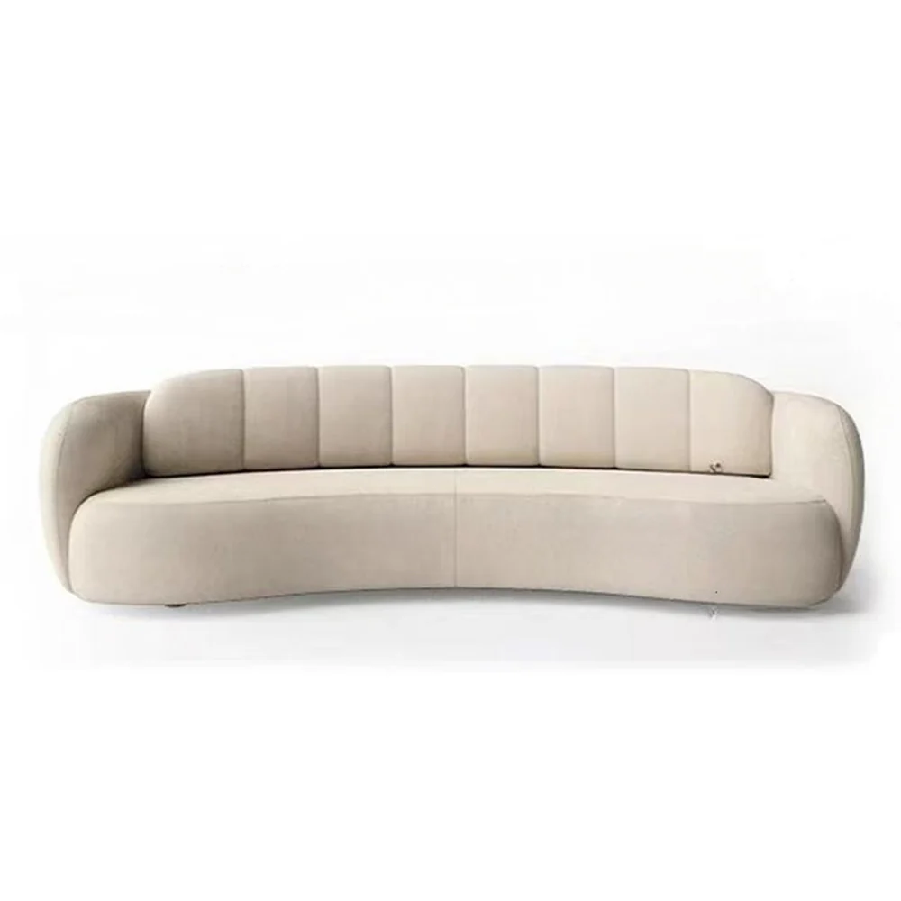 LUXORA S1141 Fashionable Minimalist Style Solid Wood Sofa 220cm High-Tech Fabric