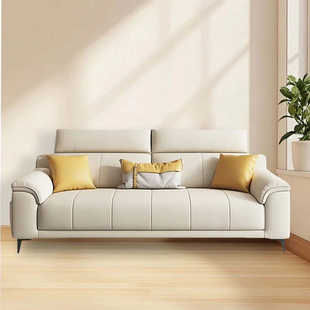 LUXORA S1382 Fashionable Minimalist Style Solid Wood Sofa 170-210cm High-Tech Fabric - Image 5