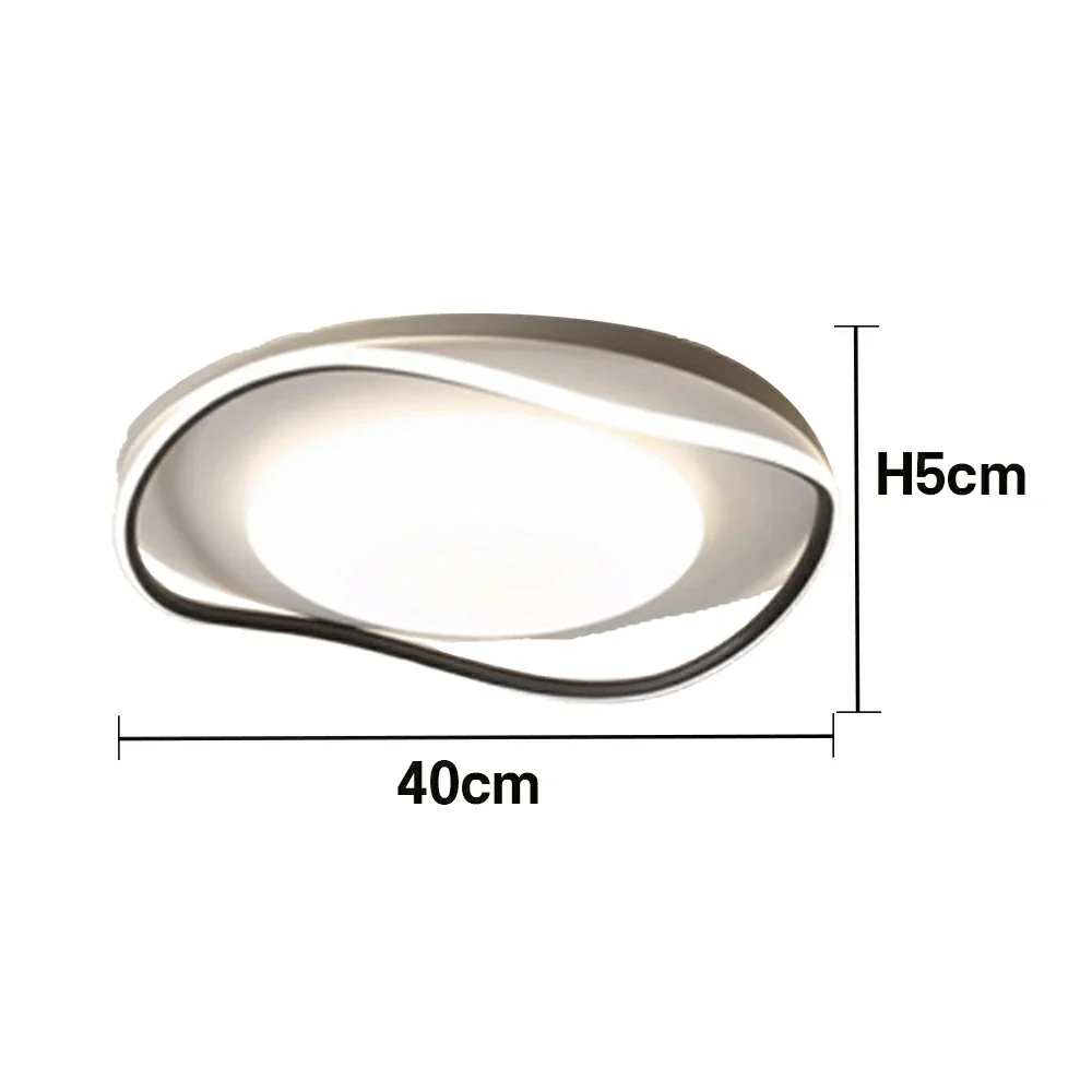 LIVARA 43W Aluminium Ceiling Light with 3D Surround Illumination, High CRI Ra≥90 LED & Three-Color Dimmable Eye-Comfort Design - Black - Image 5