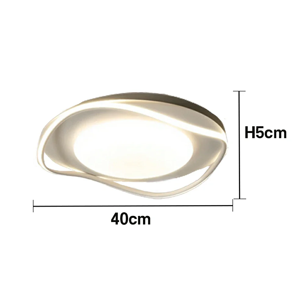 LIVARA 43W Aluminium Ceiling Light with 3D Surround Illumination, High CRI Ra≥90 LED & Three-Color Dimmable Eye-Comfort Design - White - Image 5