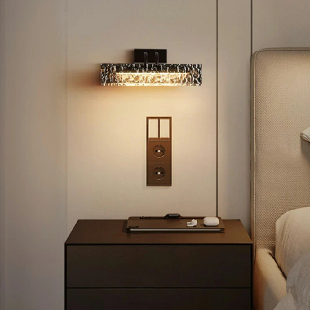 LIVARA 20W Wall Light with Full-Spectrum Eye-Protection LED, Smoky Grey Electroplated Glass Shade & Matte Iron Base - Image 2