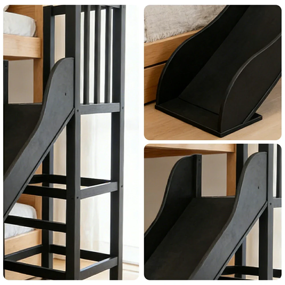 Only Slide! LIVARA Space-Saving Slide Attachment for SF01 Bunk Bed - Black - Image 3