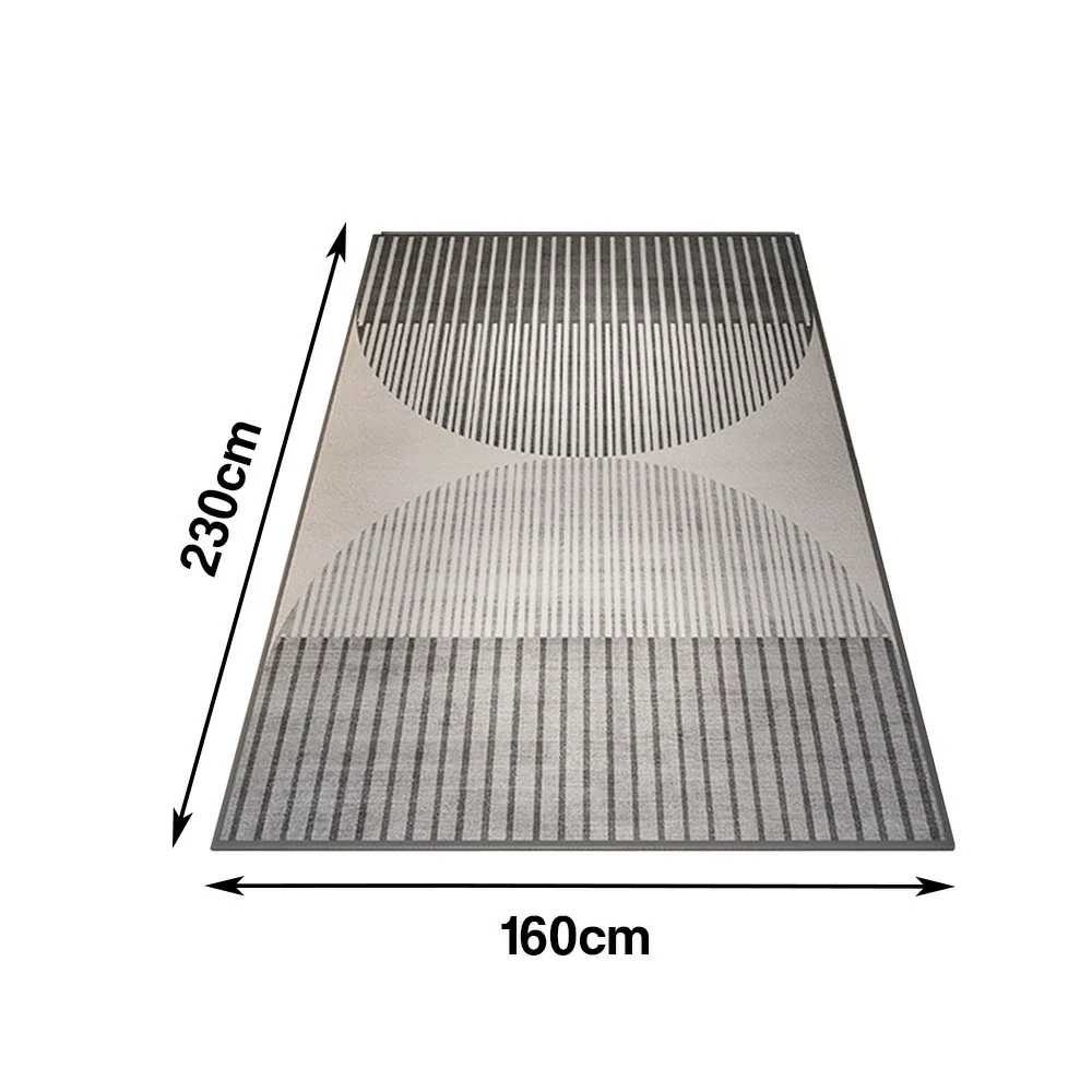 LIVARA Floor Rugs 140/160cm Non-Fraying, Soft Texture, Stain-Resistant, High-Density Weave, Anti-Slip Backing - Image 6