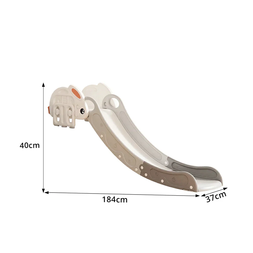 LIVARA Rabbit Shape Kids Indoor Slide with Adjustable Handrail and Anti-slip Design for Bedroom Living Room and Kids Room - Image 7