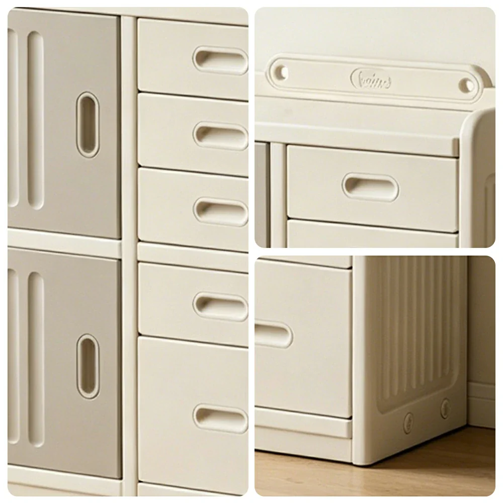 LIVARA Kids Storage Cabinet with Large Capacity Storage and Feeding Platform for Kids Room Living Room and Nursery - Image 3