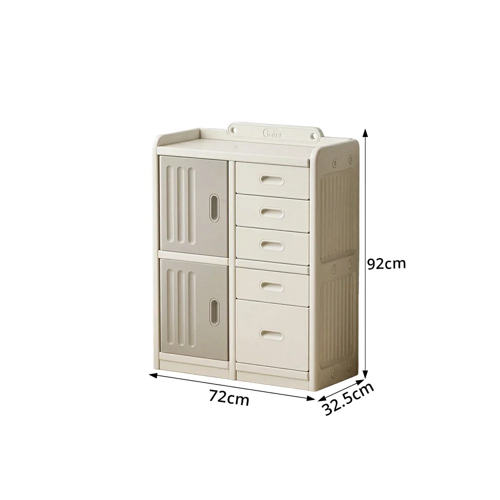 LIVARA Kids Storage Cabinet with Large Capacity Storage and Feeding Platform for Kids Room Living Room and Nursery - Image 8