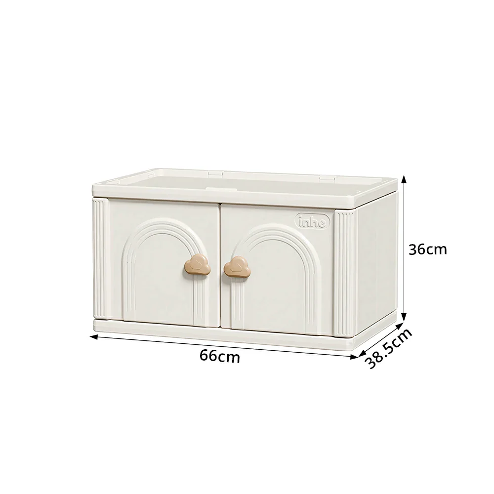 LIVARA Kids Storage Cabinet with Hanging Space and Feeding Platform for Kids Room Living Room and Nursery - Image 7