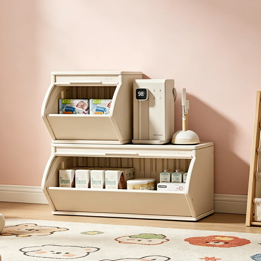 LIVARA Modular Storage Cabinet with DIY Combination and Dust-Proof Doors for Kids Room Bedroom and Living Room - White - Image 5