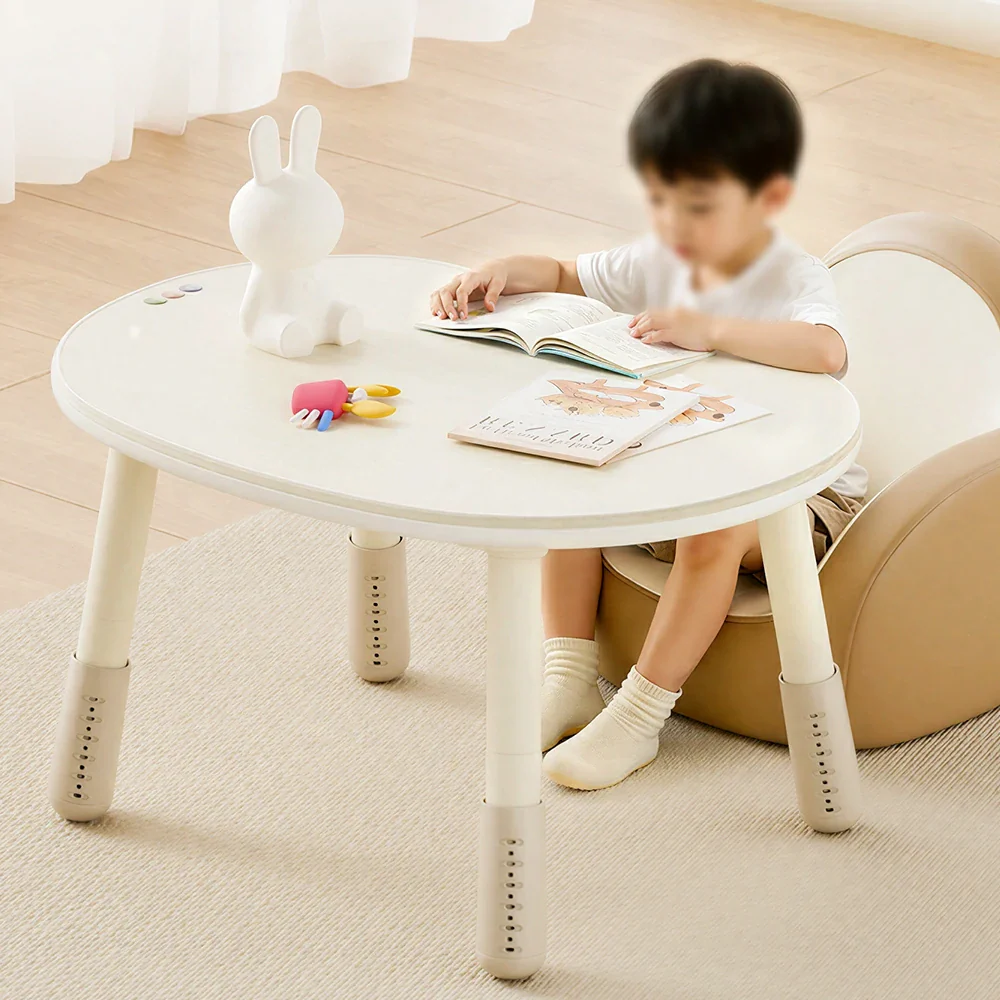LIVARA Kids Study Table Set Adjustable Height Curved Desktop for Kids Room & Study Corner - Image 6
