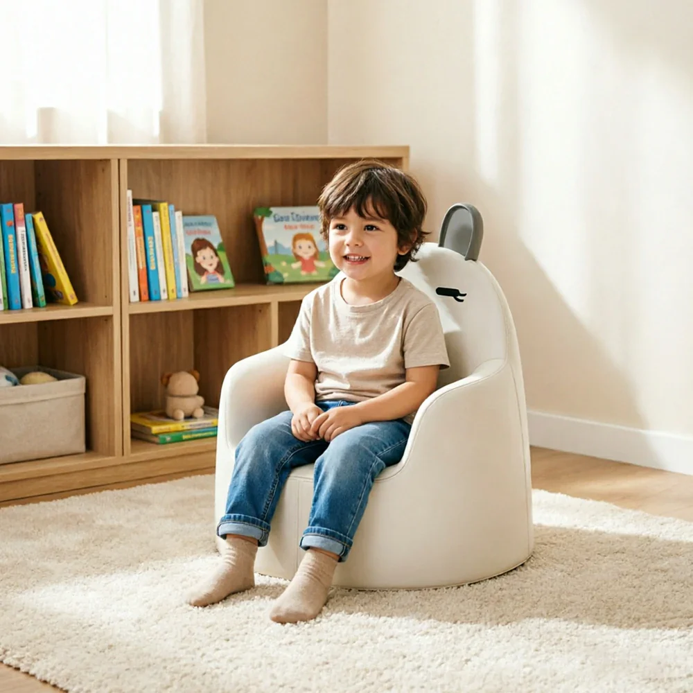 LIVARA Kids Lounge Sofa Easy-Clean Waterproof Anti-Tip Base for Living Room & Kids Room - Image 7