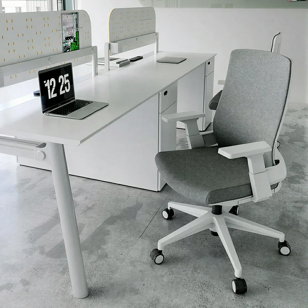 LIVARA Ergonomic Office Chair High Back Mesh Desk Chair Adjustable Swivel Task Chair Home Office Seating - Grey - Image 2