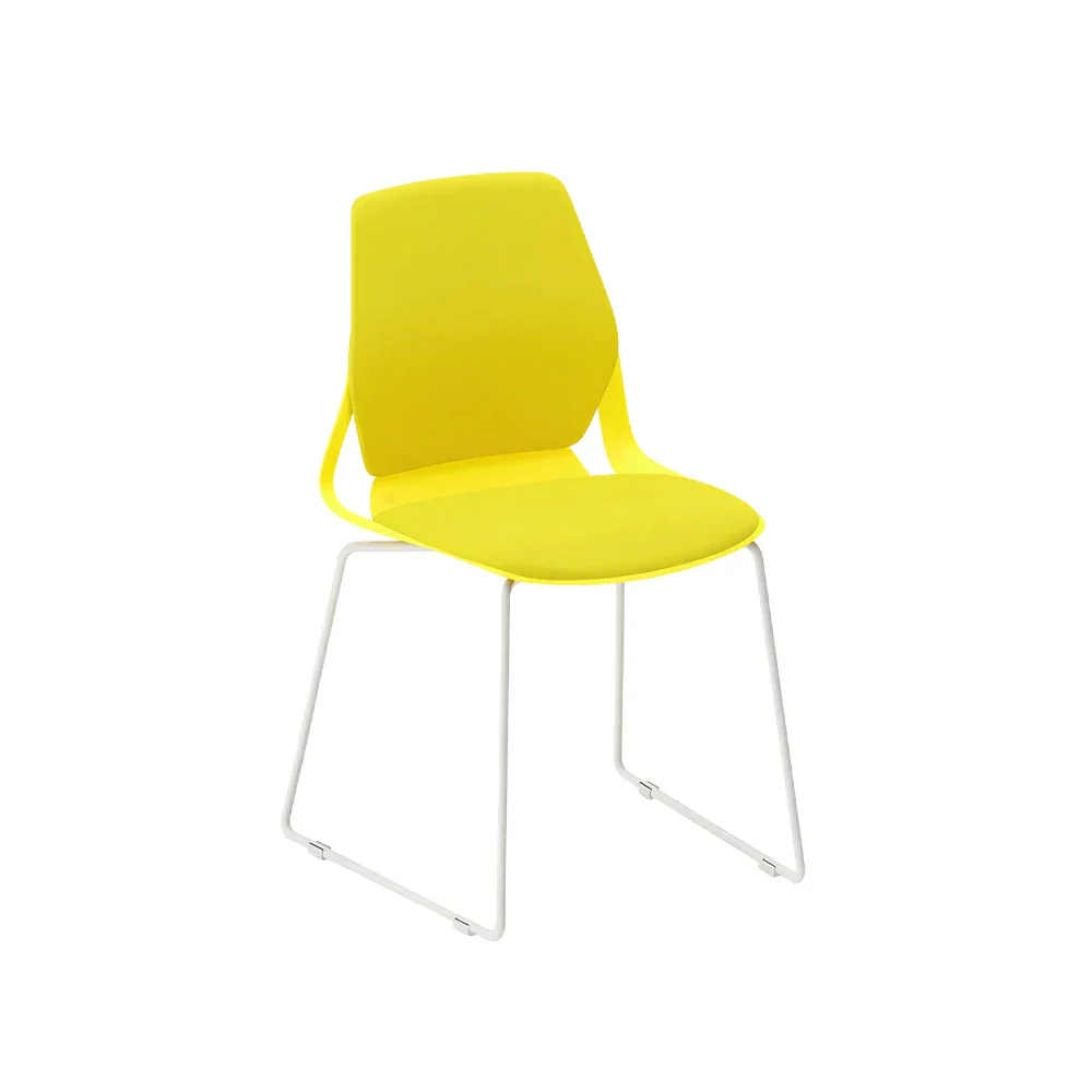 LIVARA Minimalist Office Chair Comfortable Visitor Chair Modern Seating for Home Office Meeting Space - Yellow