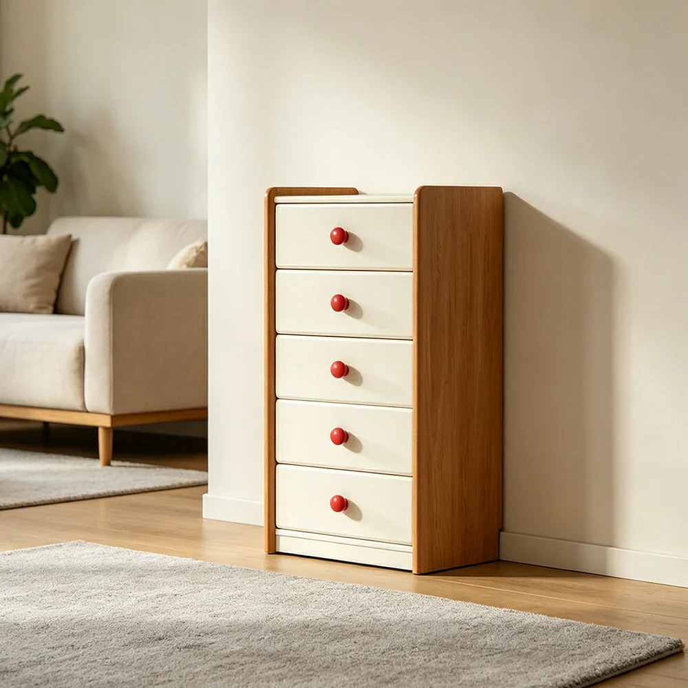 LIVARA Kids Storage Chest with Large Drawers and Anti-pinch Rails 5-Drawer Cabinet for Kids Room and Nursery - Image 6