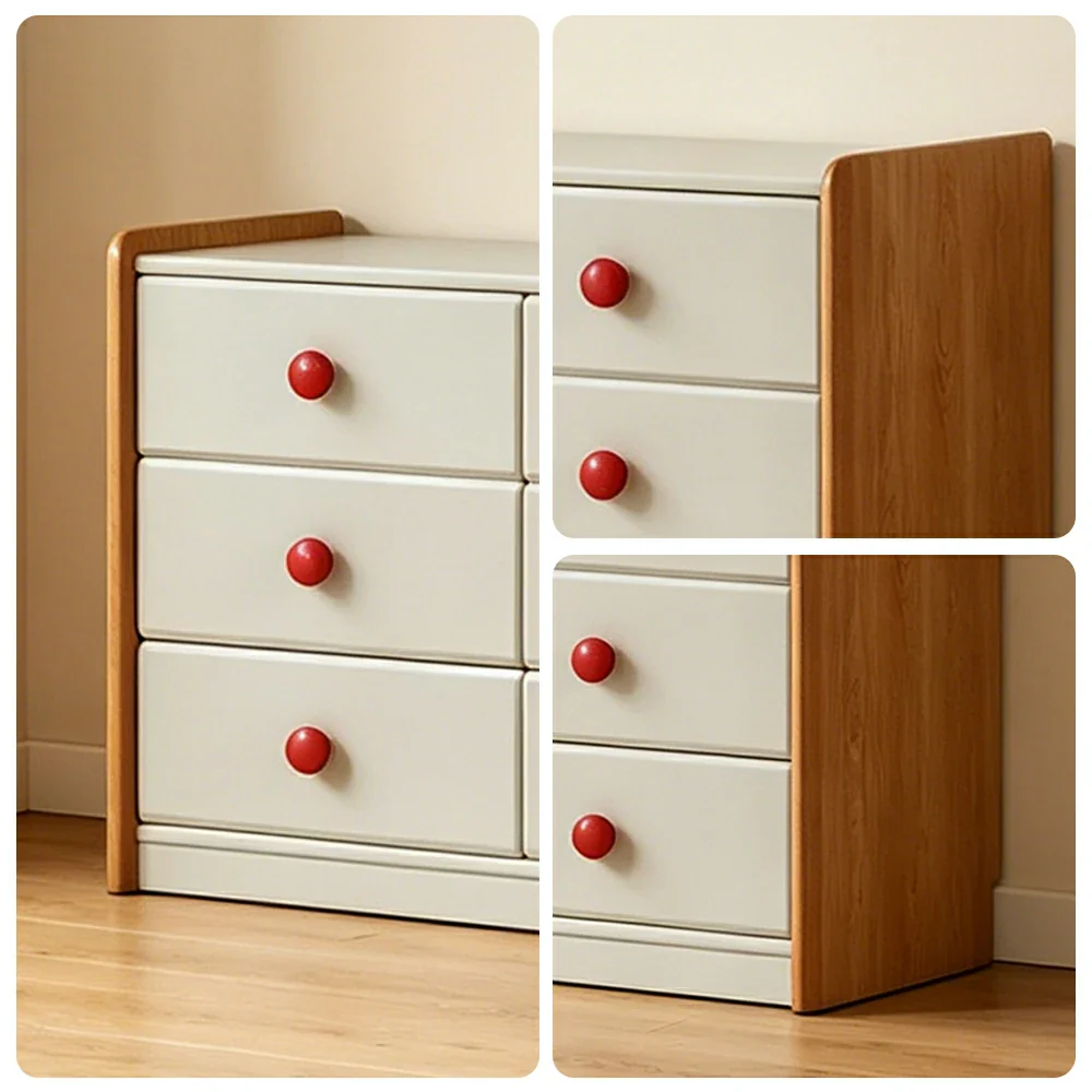 LIVARA Kids Storage Chest with Large Drawers and Anti-pinch Rails 6-Drawer Cabinet for Kids Room and Nursery - Image 3
