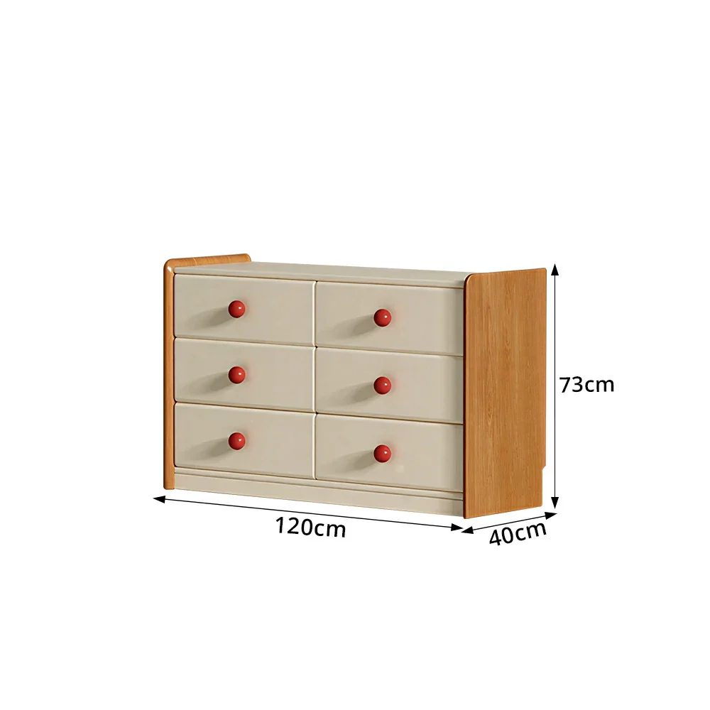 LIVARA Kids Storage Chest with Large Drawers and Anti-pinch Rails 6-Drawer Cabinet for Kids Room and Nursery - Image 8