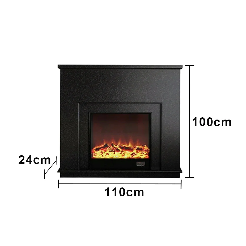 LIVARA Vintage Fireplace Mantel Surround Decorative Mantel Shelf Solid Spruce Wood HDF Panels Carved Design Living Room Feature - Black - Image 5