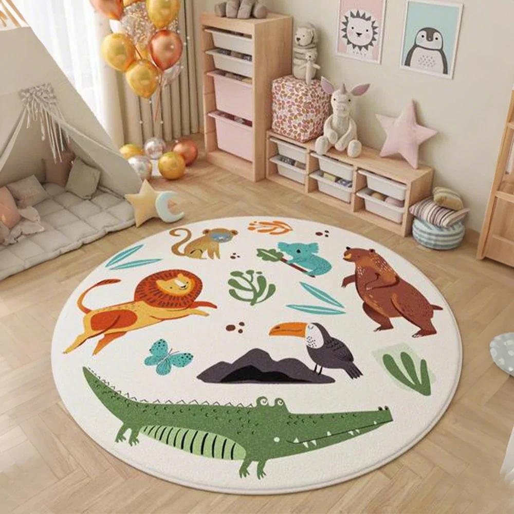 LIVARA Kids Plush Play Mat Non Slip High Density Soft Surface Durable Cozy and Floor Protective Zoo Theme - Image 2
