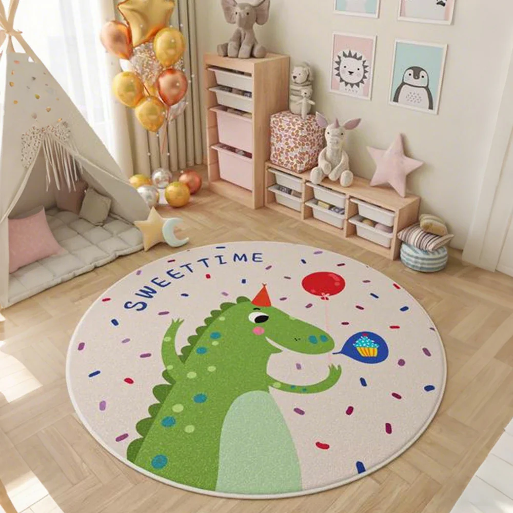 LIVARA Kids Plush Play Mat Non Slip High Density Soft Surface Durable Cozy and Floor Protective Little Dinosaur Theme - Image 2
