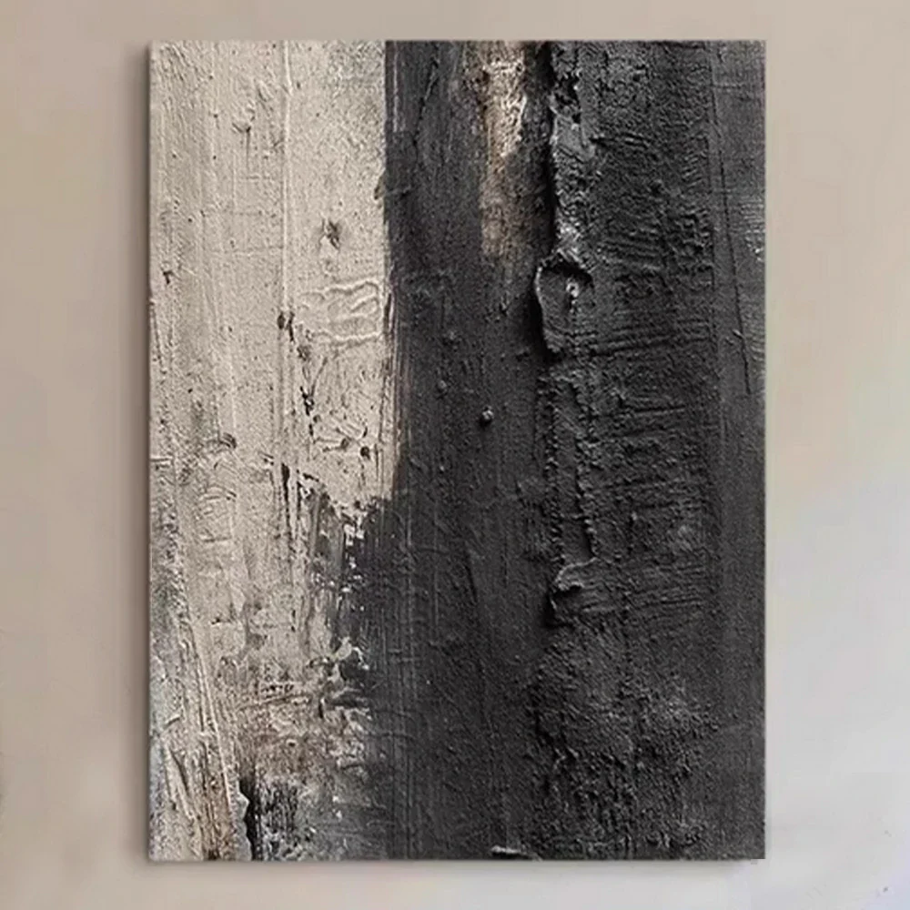 LIVARA Hand-Painted Oil Painting 60/80/120cm - Refined Abstract Design Featuring Balanced Lines and Organic Movement - Image 3
