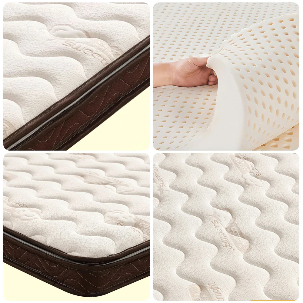 LIVARA Latex Coir Mattress 120/150/180cm - 8cm Thick, Resilient Support, Antibacterial, Breathable Cotton Surface, Safe Rounded Corners - Image 3