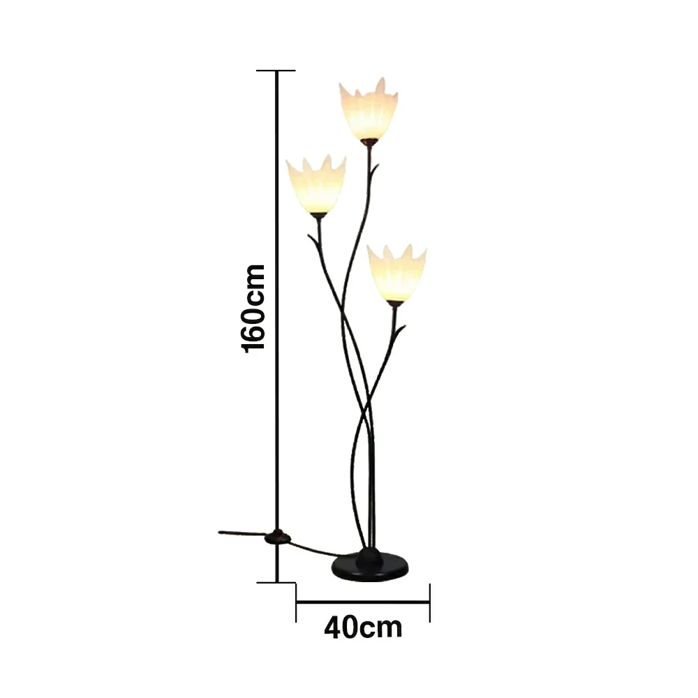 LIVARA 7/12W Floor Lamp 3 Lighting Modes Soft Ambient Lighting Acrylic Shade Foot Switch Stable Base - Black&White - Image 5