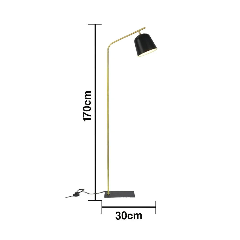 LIVARA 7/12W Floor Lamp 3 Lighting Modes Adjustable Head Metal Shade Stable Base Modern Design - Gold - Image 5