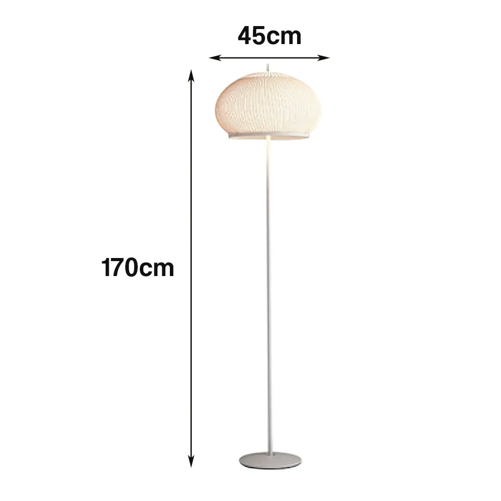 LIVARA Floor Lamp 50W Soft Ambient Lighting Fabric Shade Carbon Steel Frame LED Energy-Efficient - Image 5