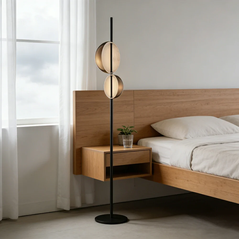 LIVARA XS-3 Floor Lamp with Soft Ambient Lighting Iron Frame and Stable Base for Modern Home Decor - Image 2