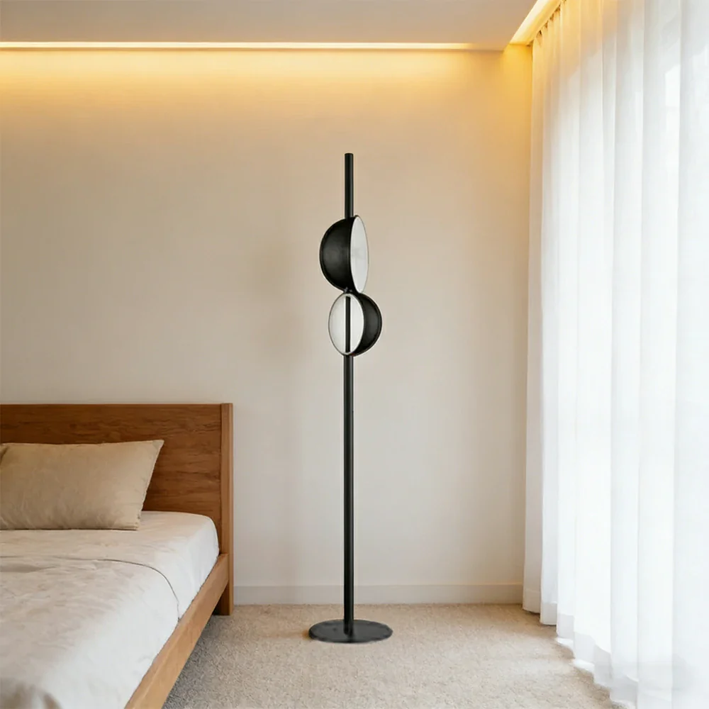 LIVARA XS-4 Floor Lamp with Soft Ambient Lighting Iron Frame and Stable Base for Modern Home Decor - Image 2