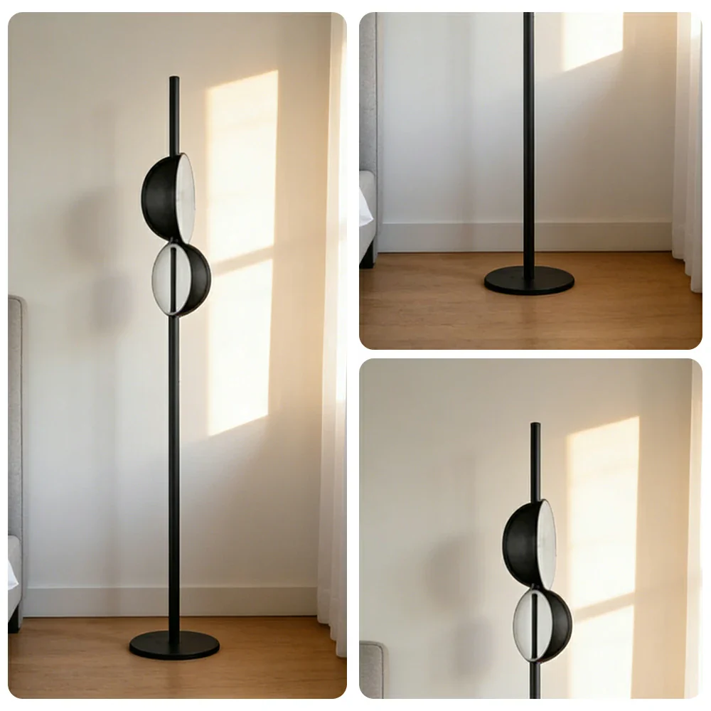 LIVARA XS-4 Floor Lamp with Soft Ambient Lighting Iron Frame and Stable Base for Modern Home Decor - Image 3