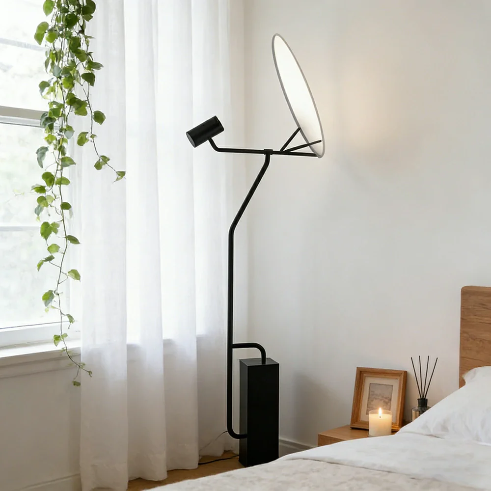LIVARA XS-12 Floor Lamp with Soft Ambient Lighting Iron Frame and Stable Base for Modern Home Decor - Image 2
