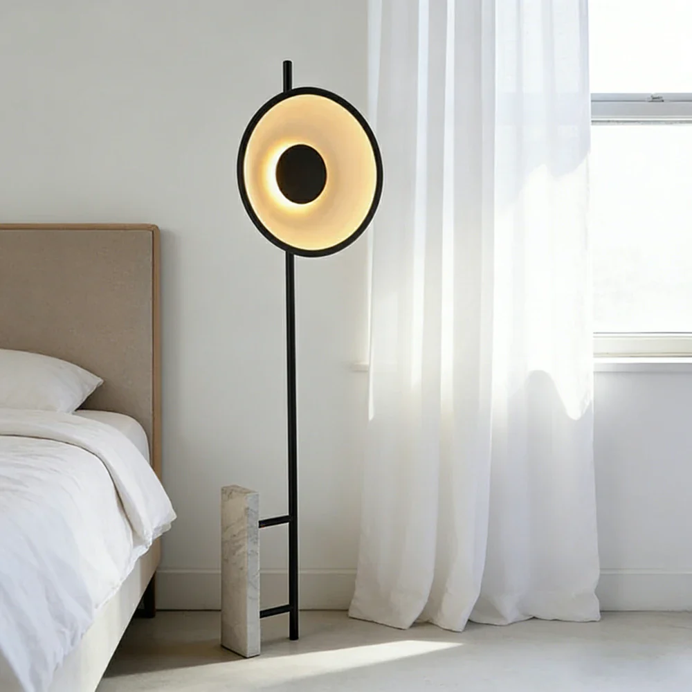 LIVARA XS-22 Floor Lamp with Soft Ambient Lighting Iron Frame and Stable Base for Modern Home Decor - Image 4